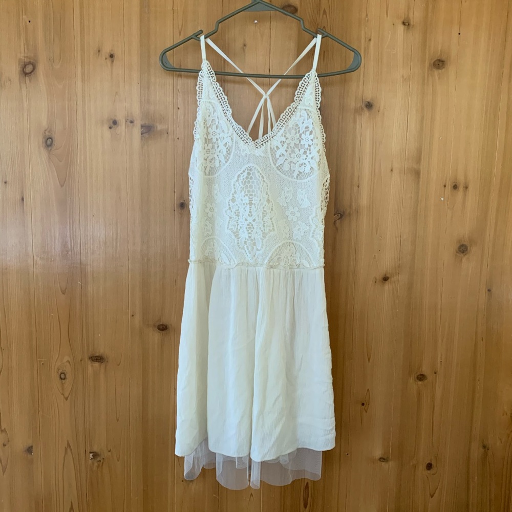freeway lace boho drop waist dress 🌻 s